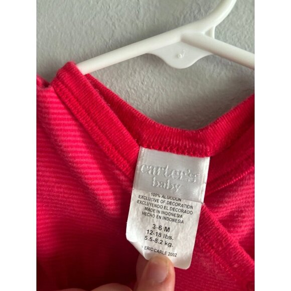 2002 carters x Eric Carle the very hungry caterpillar sleeper 3/6M - Picture 3 of 9